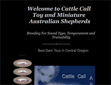 Tablet Screenshot of cattlecalltoyaussies.com